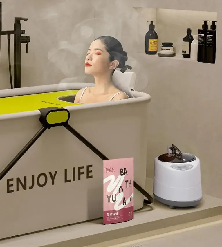 Portable Large Foldable Bathtub for Adults and Children 1.2/1.5m Full Body Soaking Tubs Household Shower Artifact Inflatable