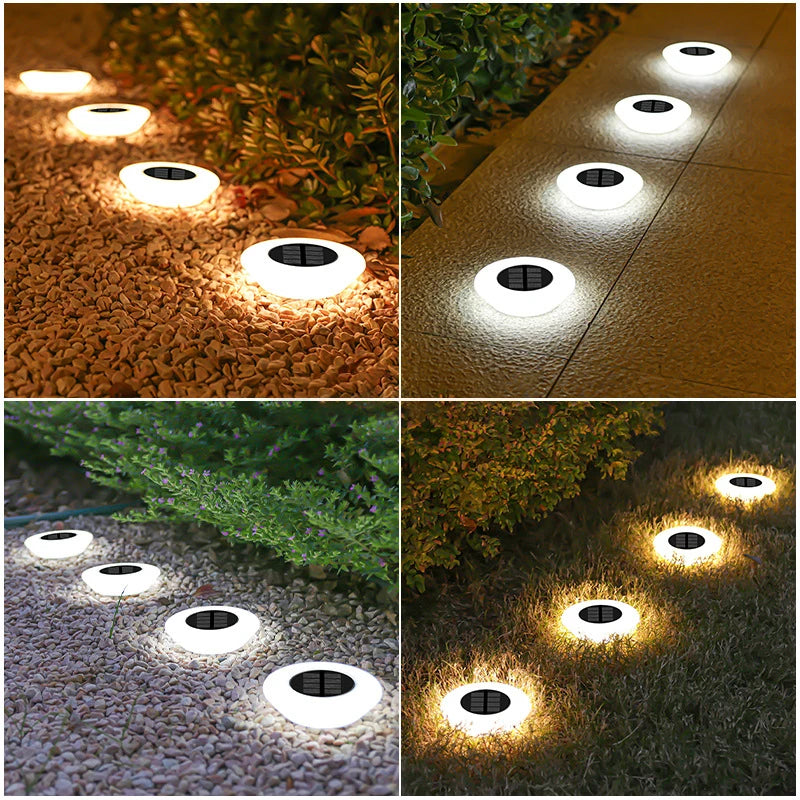 4PCS Solar Lights, Landscape Buried Light, Garden Super Bright Lawn Lamp, Outdoor Waterproof Lighting, for Yard, Terrace, Villa