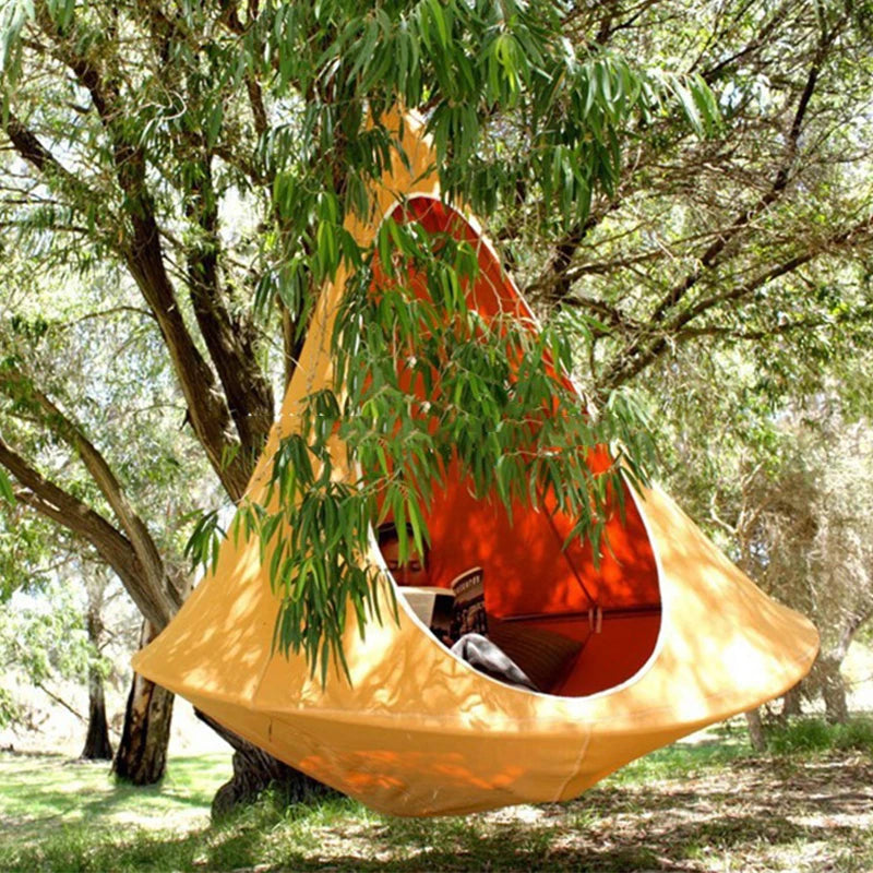 Hammock Outdoor Camping Travel Hammock Waterproof Hanging Hammock Sofa Hanging Swing Garden Hanging Tent Terrace Decoration