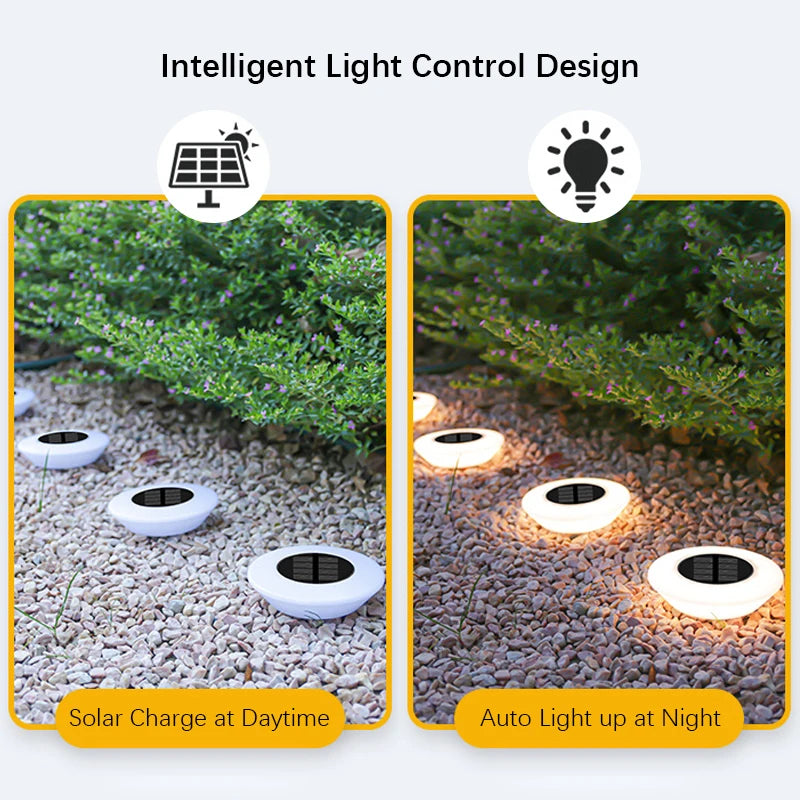 4PCS Solar Lights, Landscape Buried Light, Garden Super Bright Lawn Lamp, Outdoor Waterproof Lighting, for Yard, Terrace, Villa