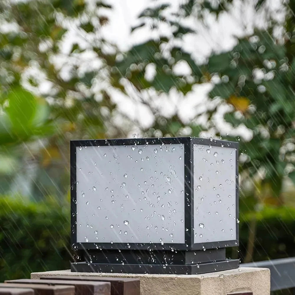 Outdoors LED Solar Lights Waterproof Solar Column Light Classical style Timed with Remote Control LED Light for Garden Patio