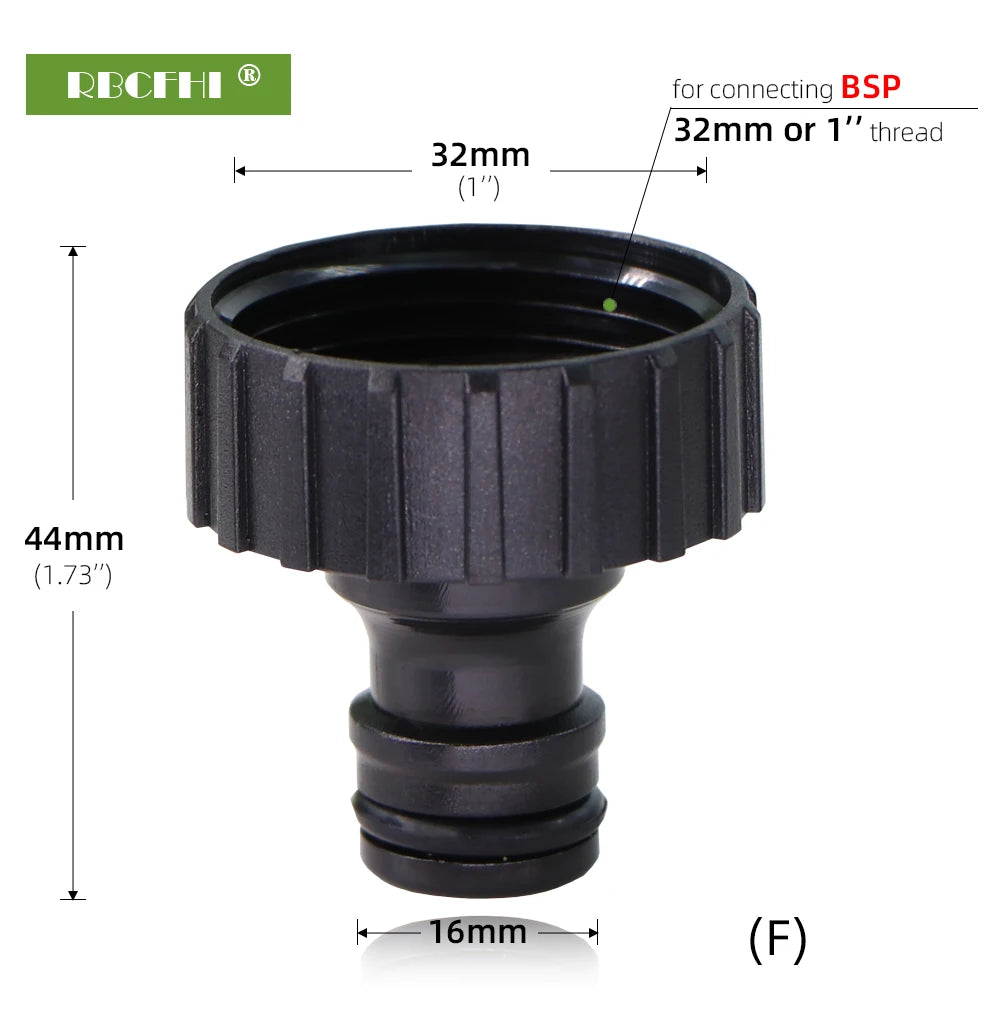 1/2'' 3/4'' 1'' Garden Water Connectors Tap Coupling Quick Adapter Hose Tubing Irrigation Joints Car Washing Fittings Faucet