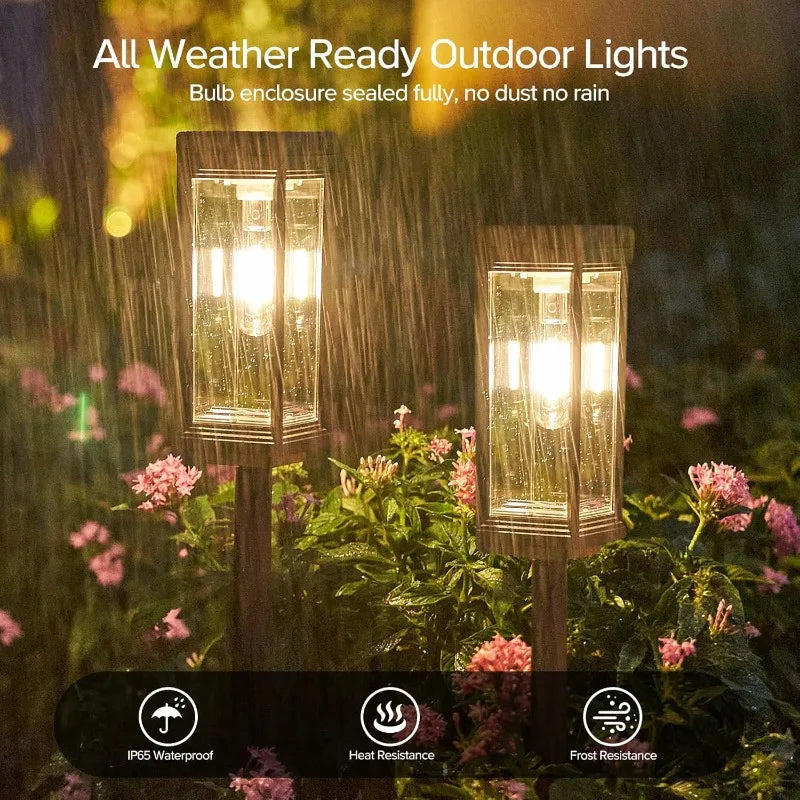 Bright Solar Path Lights 1/2/4 Solar Lights Outdoor Waterproof Automatic on/off for Garden Lanes Landscape Paths Terraces