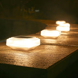 30LED Solar Outdoor Light, LED Fence Deck Column Cap Lamp Landscape Lighting for Camping Patio Posts Flat Surface Garden Decor