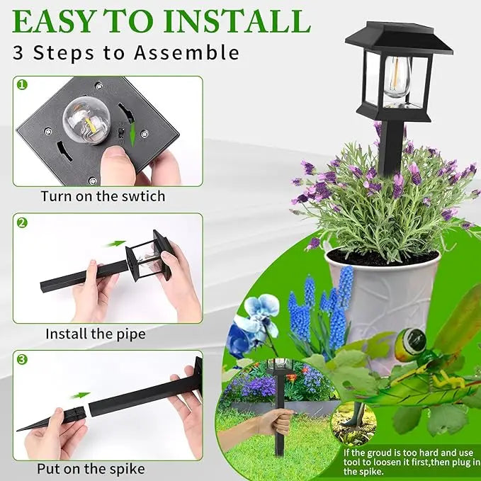 Outdoor solar lawn light, waterproof landscape garden light