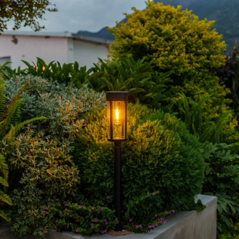 Solar LED Walkway Lights Outdoor Waterproof Durable Tungsten Warm Light Garden Patio Driveway Sidewalk Splice Decorative Lights