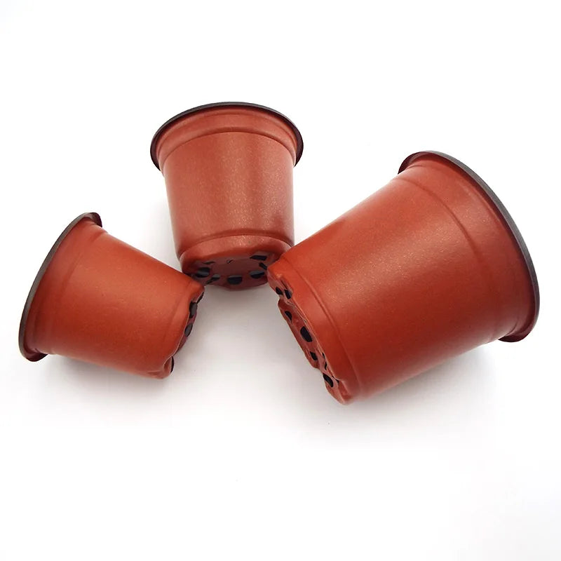 Flower Pot Plastic Grow Box Fall Resistant Tray For Home Garden Plants Nursery Cup Transplant Flower Plant Pots SW2