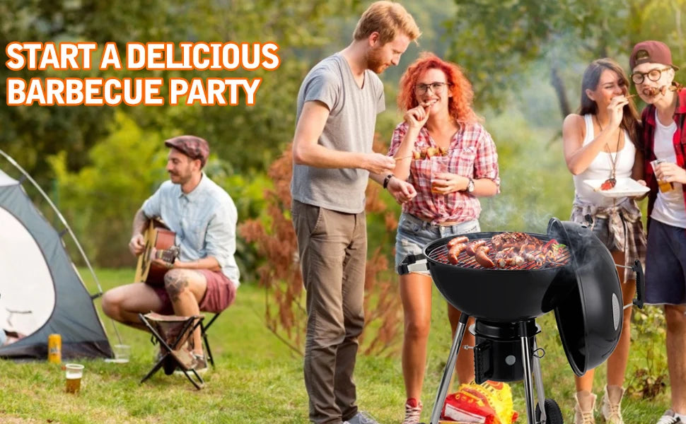 BBQ table Charcoal Grill Portable BBQ Grill Kettle 22.5 inch, Outdoor Grills & Smokers for Patio Backyard Barbecue camping oven