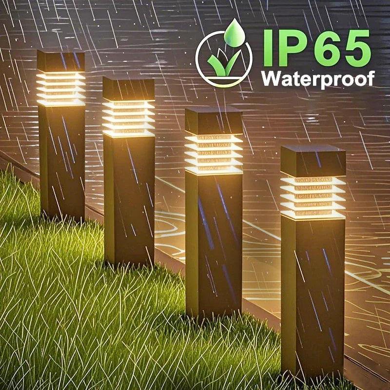 Solar Courtyard Garden Landscape Outdoor Ground Plug Lights