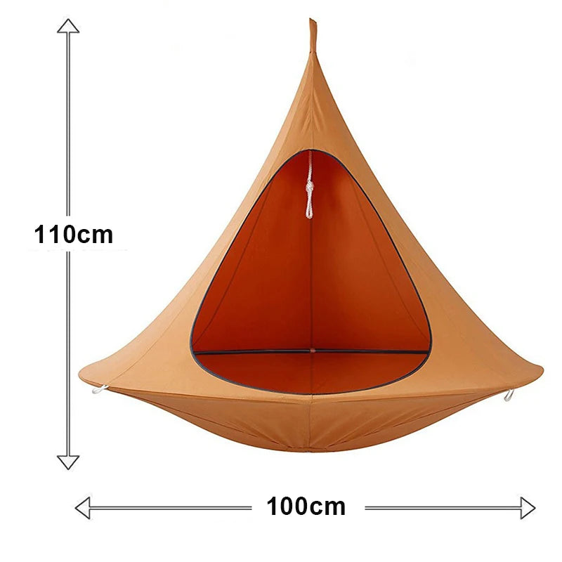 Hammock Outdoor Camping Travel Hammock Waterproof Hanging Hammock Sofa Hanging Swing Garden Hanging Tent Terrace Decoration