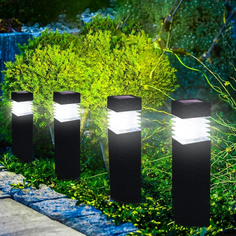 Solar Courtyard Garden Landscape Outdoor Ground Plug Lights