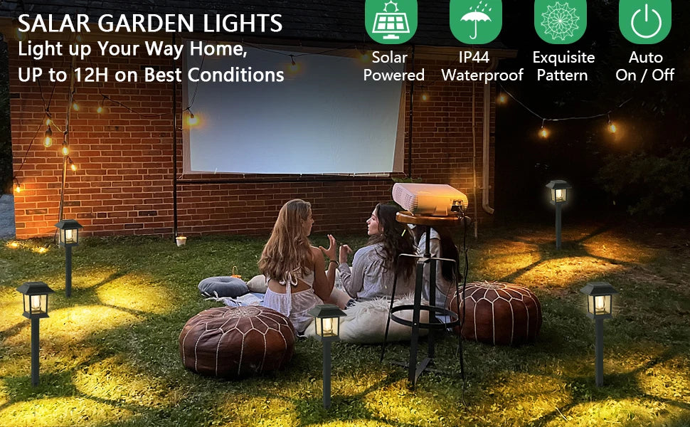 Outdoor solar lawn light, waterproof landscape garden light
