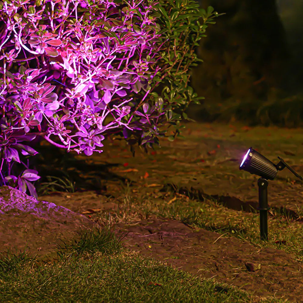 Outdoor Solar Spotlight 9LEDs Brightness Adjustable Spot Lights IP65 Waterproof Solar Spotlight for Garden Patios Porches