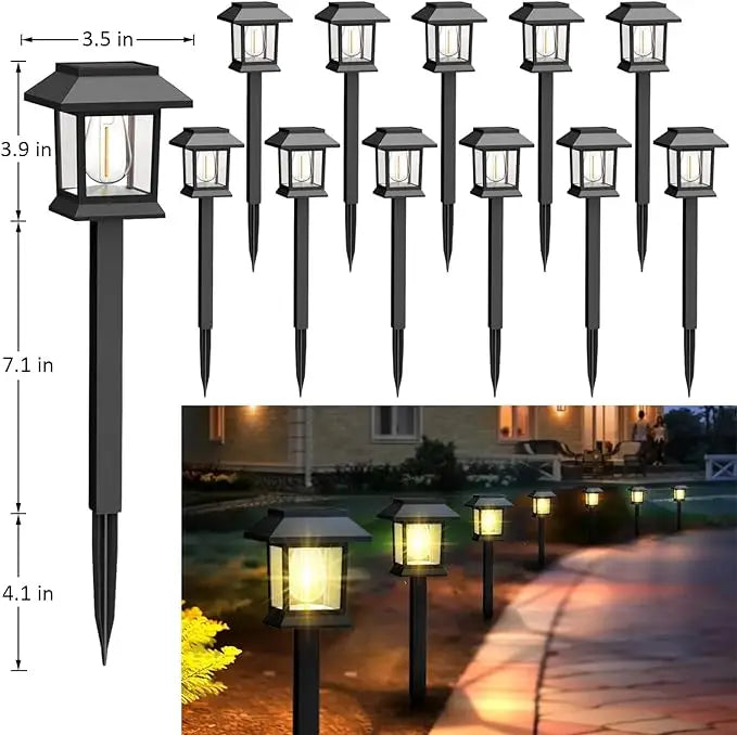 Outdoor solar lawn light, waterproof landscape garden light