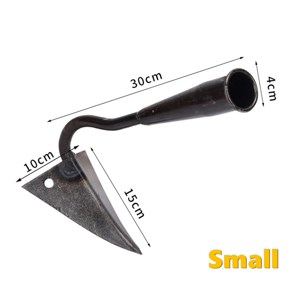 Farm Tools Hoes Household Vegetable Planting Triangle Furrow Hoe Small Tip Hoe Agricultural Land Turning Loose Soil Triangle Hoe