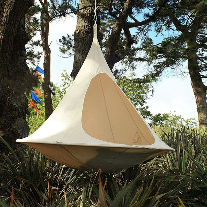 Hammock Outdoor Camping Travel Hammock Waterproof Hanging Hammock Sofa Hanging Swing Garden Hanging Tent Terrace Decoration
