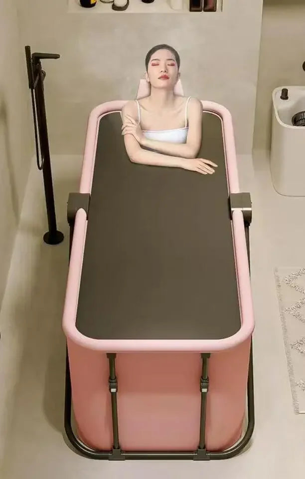 Portable Large Foldable Bathtub for Adults and Children 1.2/1.5m Full Body Soaking Tubs Household Shower Artifact Inflatable