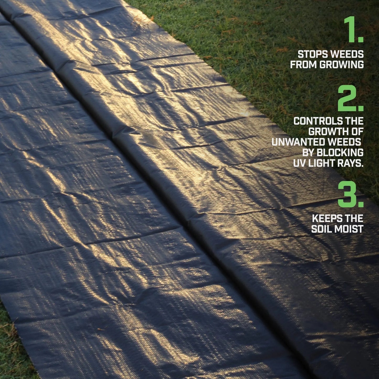 Unkrautvlies Fabric Film Tuch 1m X 10m Uv-Stable And Water-Permeable , Unkrautschutzmatte Bodendecker Garden Film, Garden Fleece