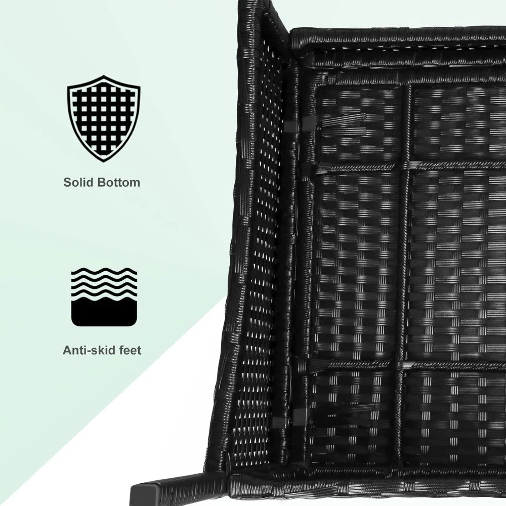 Rattan Garden Furniture Set, 4 piece Patio Rattan furniture sofa Weaving Wicker