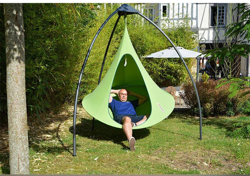 Hammock Outdoor Camping Travel Hammock Waterproof Hanging Hammock Sofa Hanging Swing Garden Hanging Tent Terrace Decoration