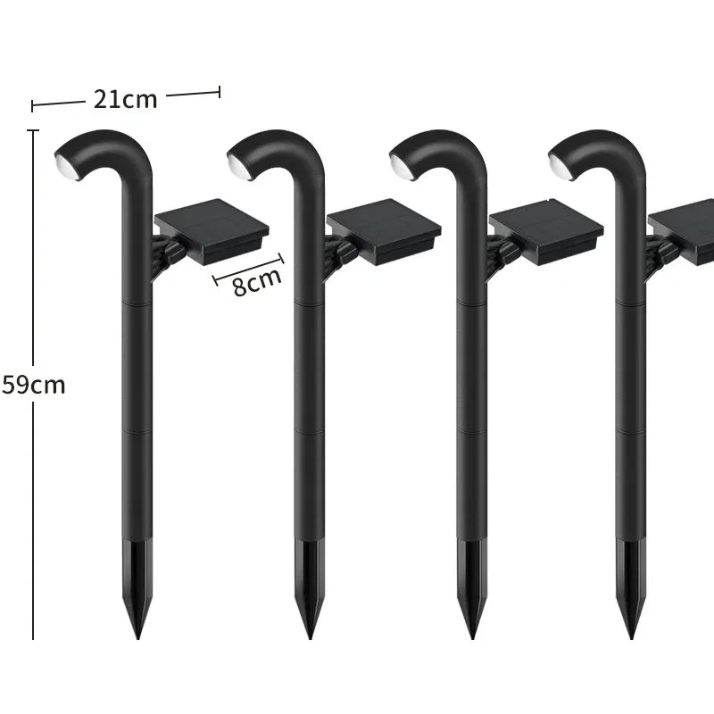 1-4 Pcs Solar LED Light Super Bright Spotlight Outdoor Lighting IP55 Waterproof Lawn Lamps Path Light for Garden Walkway Decor