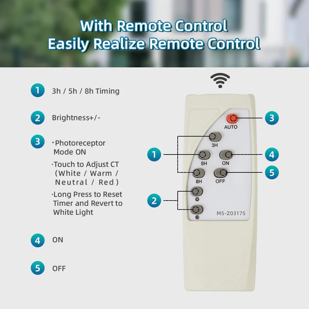 Outdoors LED Solar Lights Waterproof Solar Column Light Classical style Timed with Remote Control LED Light for Garden Patio
