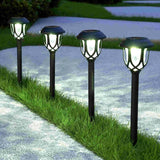 6-Pack Waterproof LED Solar Courtyard Lamps - Outdoor Lawn Lights for Garden Pathways and Landscape Lighting Decor