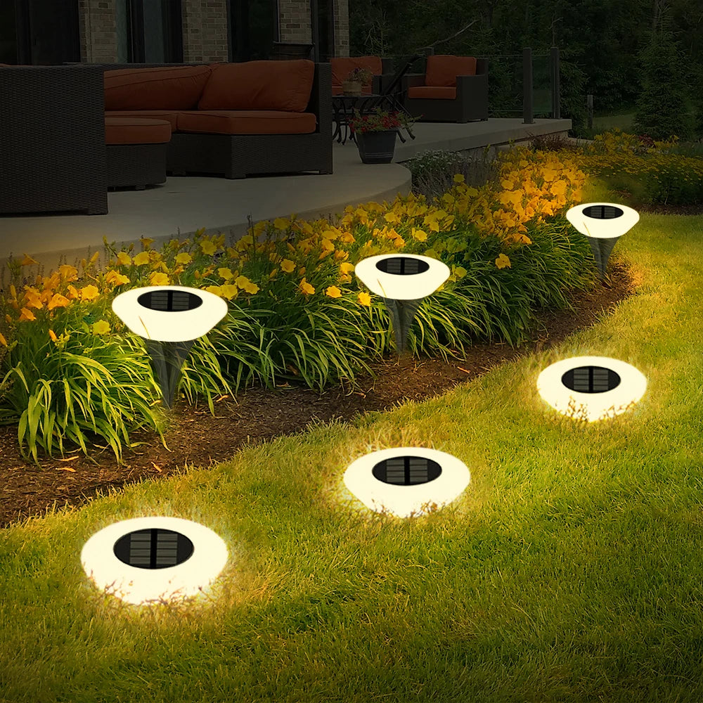 4PCS Solar Lights, Landscape Buried Light, Garden Super Bright Lawn Lamp, Outdoor Waterproof Lighting, for Yard, Terrace, Villa