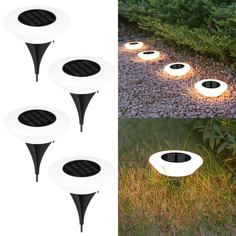 4PCS Solar Lights, Landscape Buried Light, Garden Super Bright Lawn Lamp, Outdoor Waterproof Lighting, for Yard, Terrace, Villa