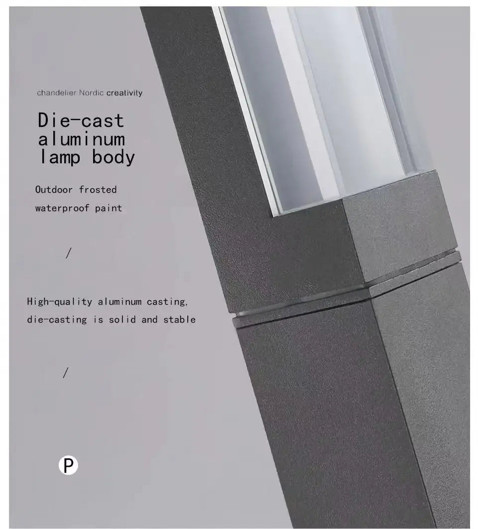 Outdoor LP65 waterproof lawn light LED 10W aluminum acrylic light, park square garden courtyard landscape light AC85-265V