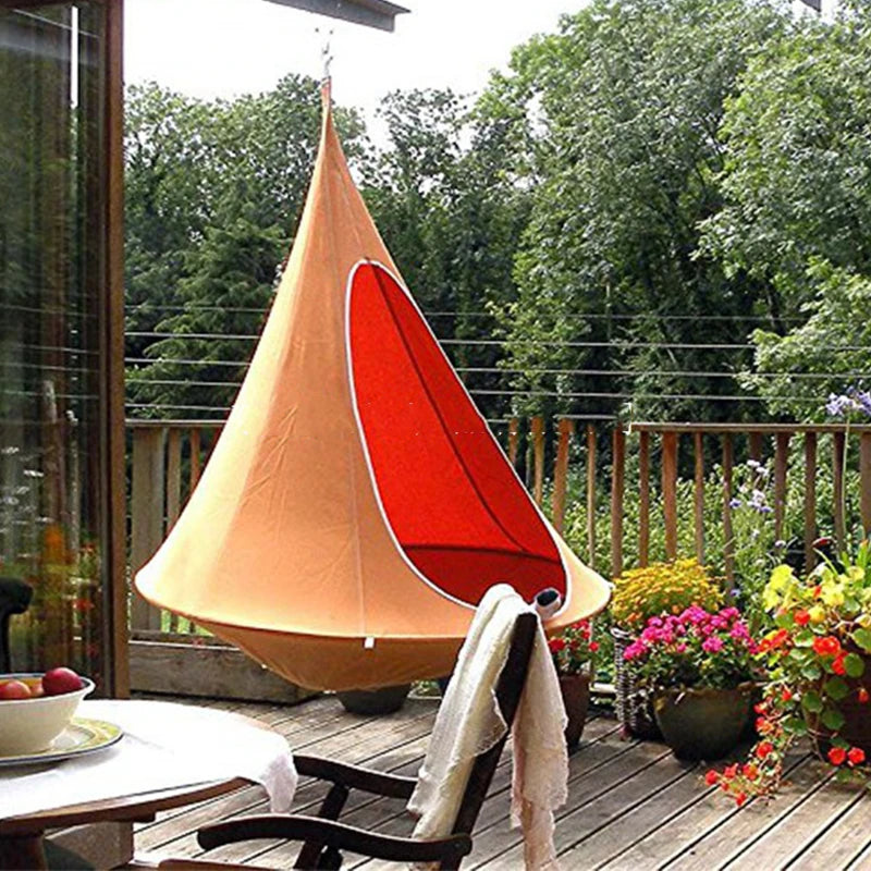 Hammock Outdoor Camping Travel Hammock Waterproof Hanging Hammock Sofa Hanging Swing Garden Hanging Tent Terrace Decoration