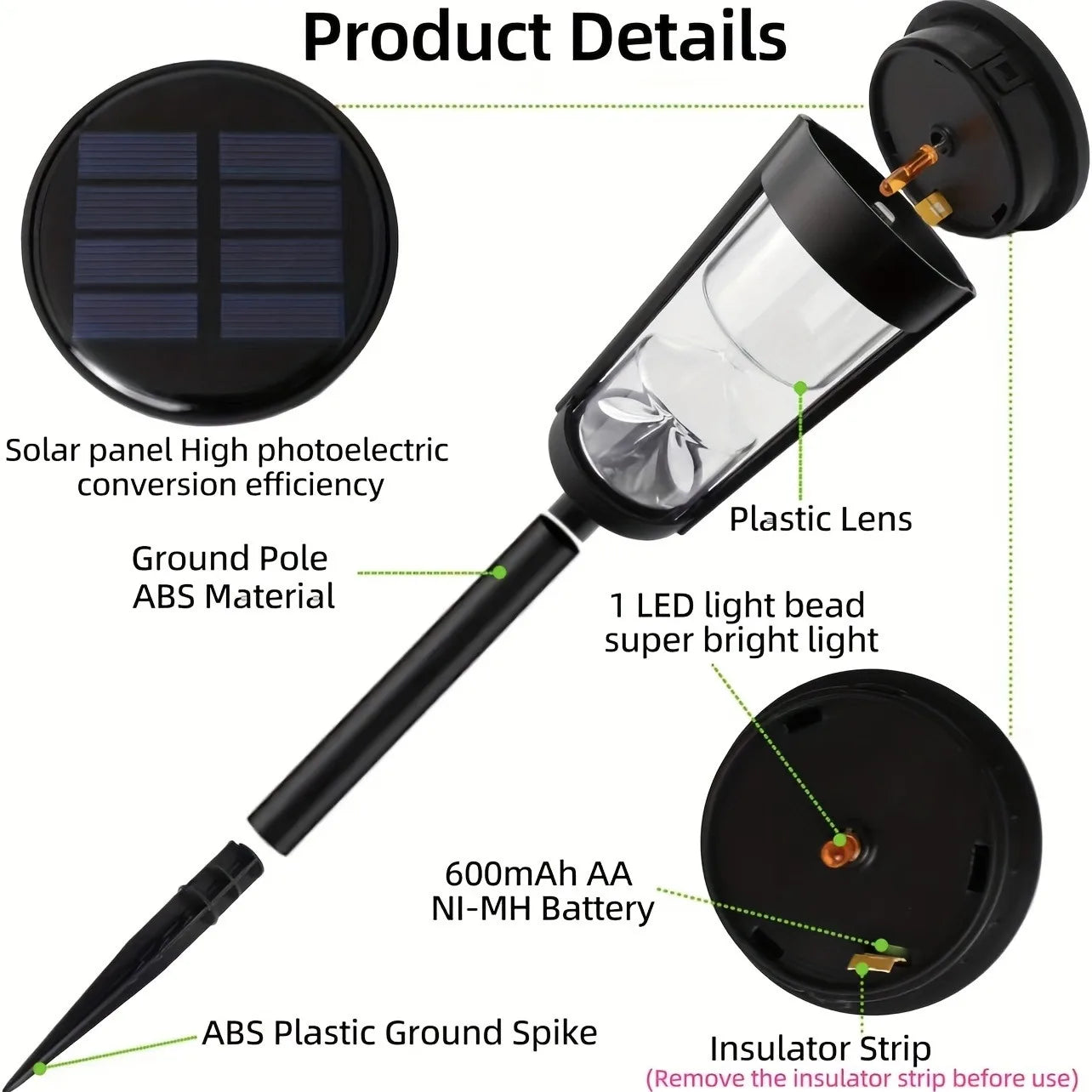 4 Pcs Solar Hourglass Lawn Lamp IP65 Waterproof Garden Light Flashing LED Landscape Light for Outdoor Garden Landscape Patio