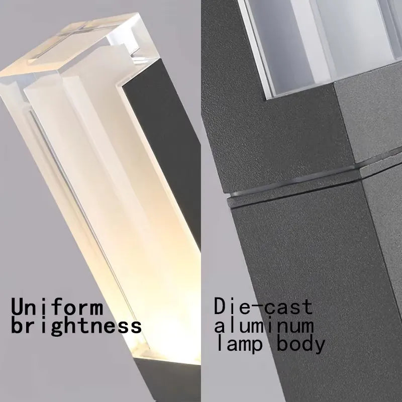 Outdoor LP65 waterproof lawn light LED 10W aluminum acrylic light, park square garden courtyard landscape light AC85-265V