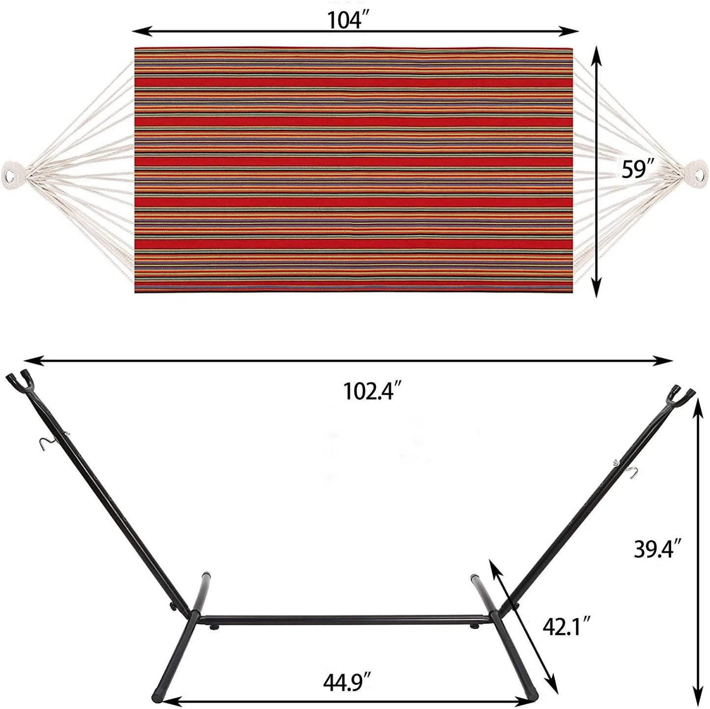 Anti-side-turn Canvas Camping Detachable Outdoor Hammock Stand Portable Camping Hammock Rede Camping Lits De Camping Home