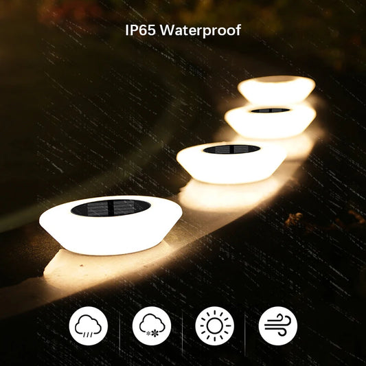 4PCS Solar Lights, Landscape Buried Light, Garden Super Bright Lawn Lamp, Outdoor Waterproof Lighting, for Yard, Terrace, Villa
