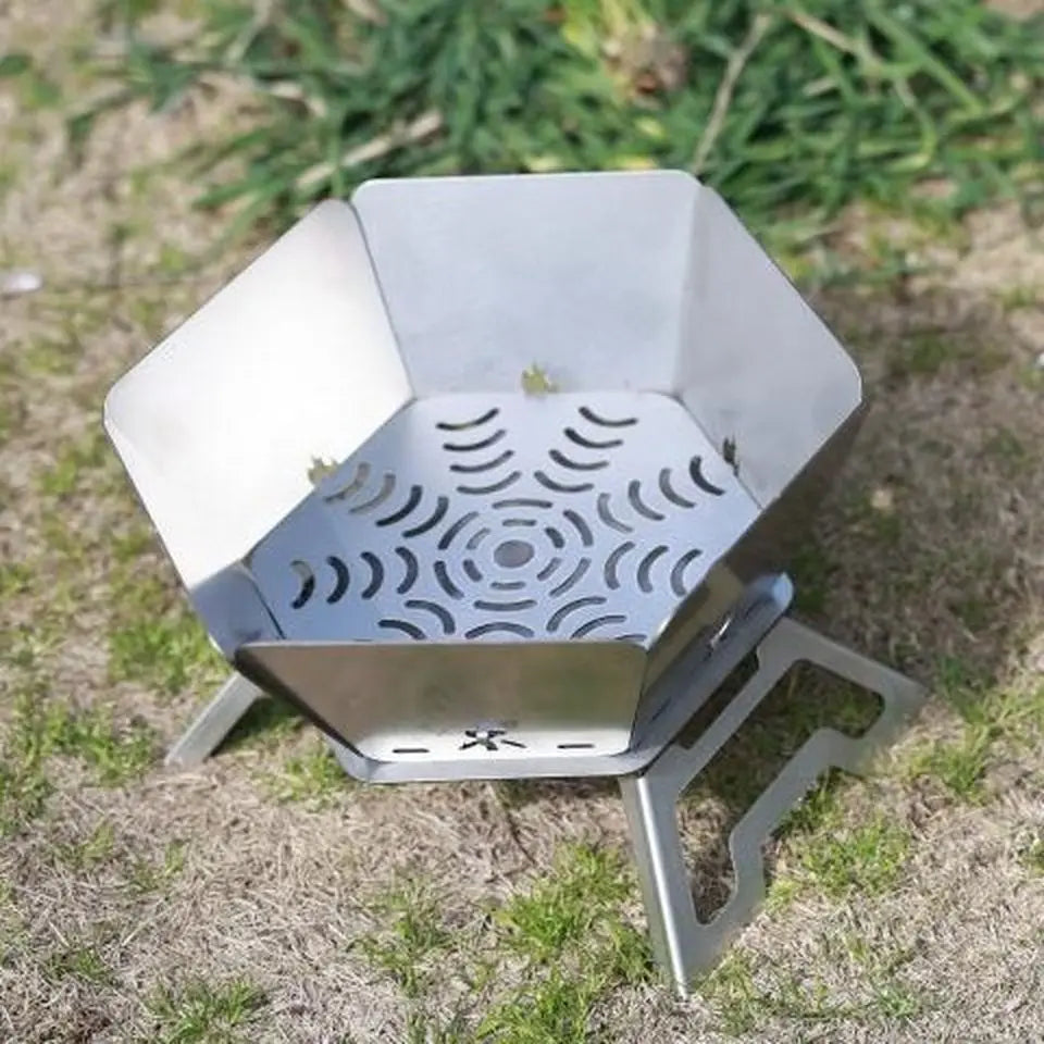 SmiloDon Camping Brazier Folding Bonfire Stove