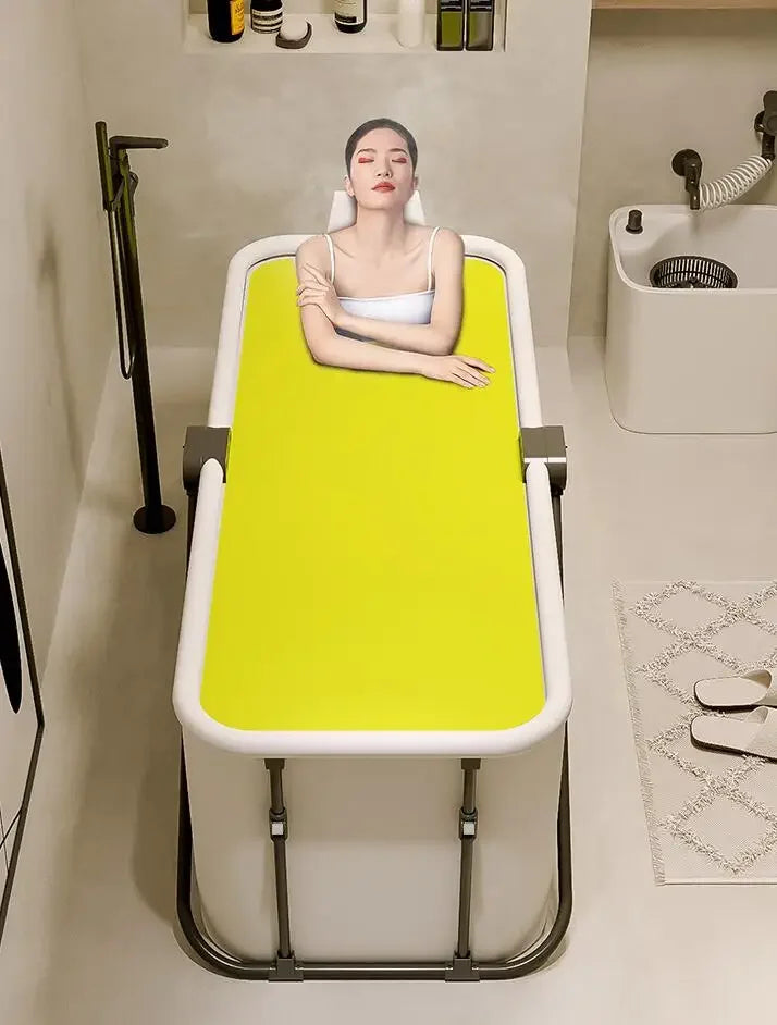 Portable Large Foldable Bathtub for Adults and Children 1.2/1.5m Full Body Soaking Tubs Household Shower Artifact Inflatable
