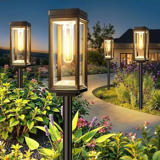 Bright Solar Path Lights 1/2/4 Outdoor Waterproof Automatic on/off for Garden