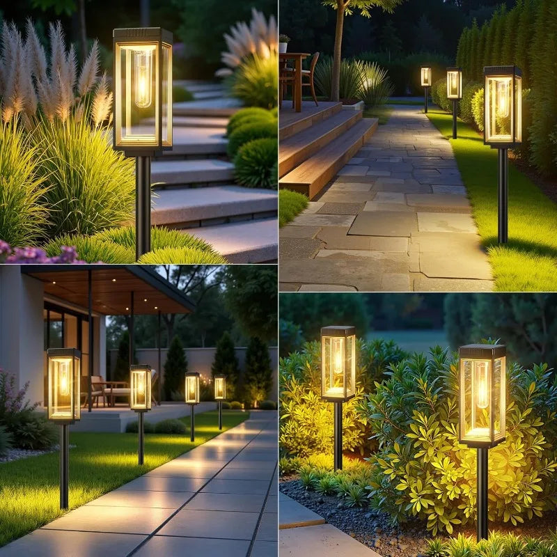 Bright Solar Path Lights 1/2/4 Solar Lights Outdoor Waterproof Automatic on/off for Garden Lanes Landscape Paths Terraces