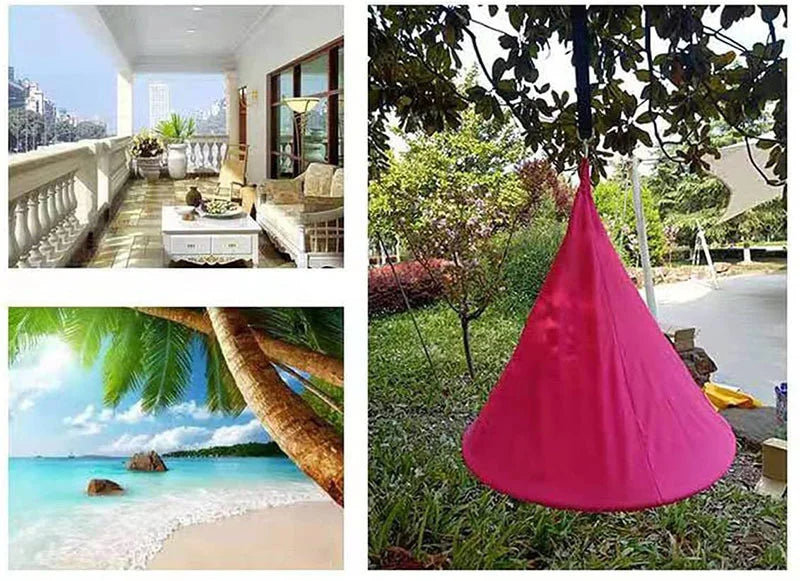 Hammock Outdoor Camping Travel Hammock Waterproof Hanging Hammock Sofa Hanging Swing Garden Hanging Tent Terrace Decoration