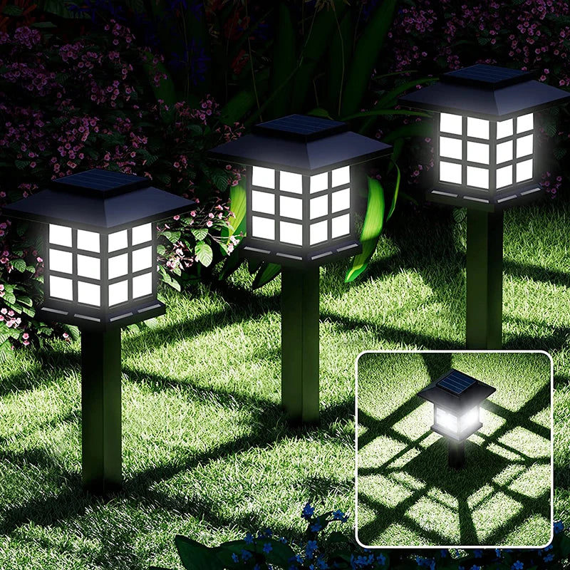 2/4/6/8/12Pcs Solar LED Pathway Lights Outdoor Waterproof Walkway Garden Decor Street Lamp for Landscape Yard Patio Driveway