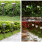 6-Pack Waterproof LED Solar Courtyard Lamps - Outdoor Lawn Lights for Garden Pathways and Landscape Lighting Decor