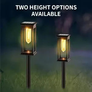 Solar LED Walkway Lights Outdoor Waterproof Durable Tungsten Warm Light Garden Patio Driveway Sidewalk Splice Decorative Lights