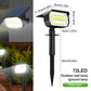 72 LED Solar Spotlights Outdoor Landscape Waterproof 108/136 LEDS Solar Powered Wall Light Auto On/Off for Yard Garden Pathway