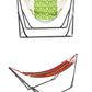 2-in-1 Hammock Hanging Chair fold Camping Thicken Swinging Chair Outdoor Hanging Bed Canvas Rocking Chair with Hammock Stand