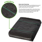 Unkrautvlies Fabric Film Tuch 1m X 10m Uv-Stable And Water-Permeable , Unkrautschutzmatte Bodendecker Garden Film, Garden Fleece