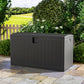 【Breeins】Large Waterproof Resin Indoor and Outdoor Storage Box, Weatherproof UV Resistant Box with Built-in Steel Beams