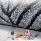 Striped Polyester PVC Doormat, Water-Resistant, Non-Slip, Stain-Resistant, Machine-Made, Outdoor Entrance Mat Easy Clean Durable