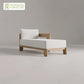 Outdoor Furniture Solid Wood Sofa and Coffee Table Set Paito Teak Sectional Sofa  Teak Wood Garden Sofa Set