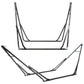 2-in-1 Hammock Hanging Chair fold Camping Thicken Swinging Chair Outdoor Hanging Bed Canvas Rocking Chair with Hammock Stand